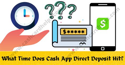 – The exact time for the direct deposit to appear in your Cash App account can vary, but it usually happens between 12:00 AM and 9:00 AM Eastern Standard Time.
